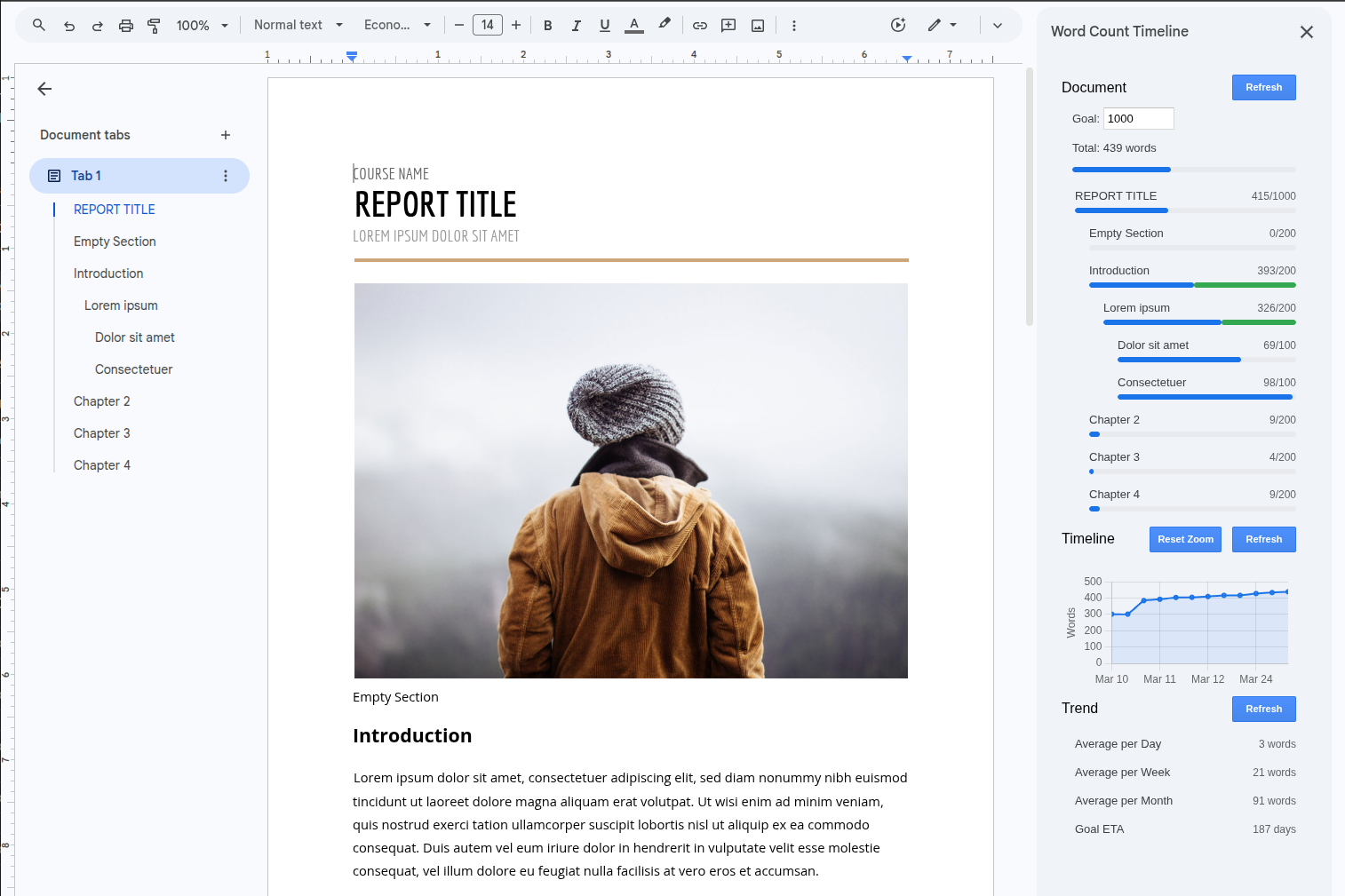 Plotline Interface